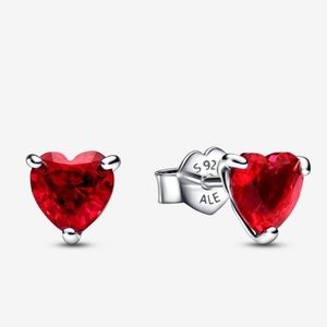Authentic Pandora Red Heart Crystal 925